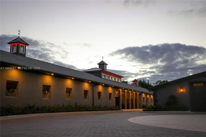 Newly built concrete barn, completed in 2022.