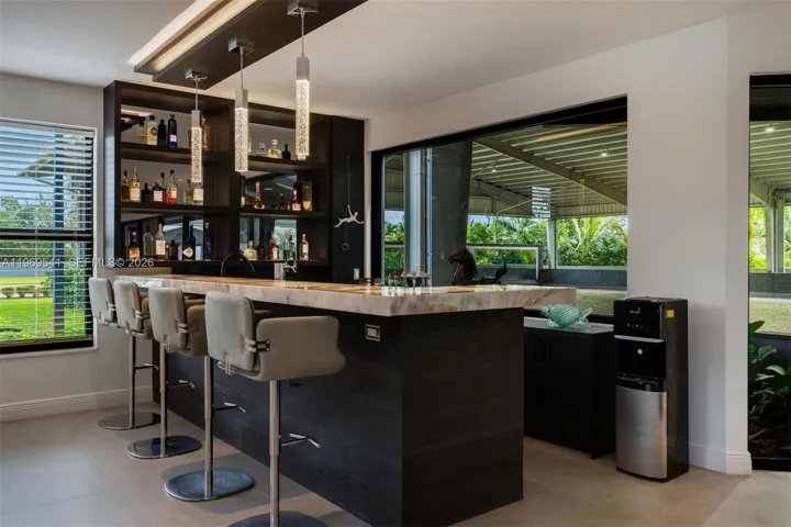 First floor bar with full kitchen and bathroom.