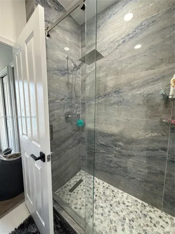 Shower in the Pool house