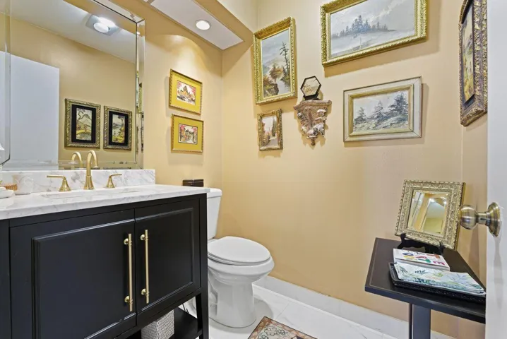 1/2 Bath in Library.
