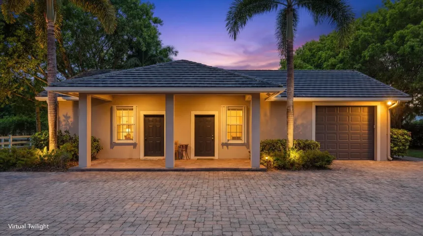 2 one bedroom apartments and extra garage.