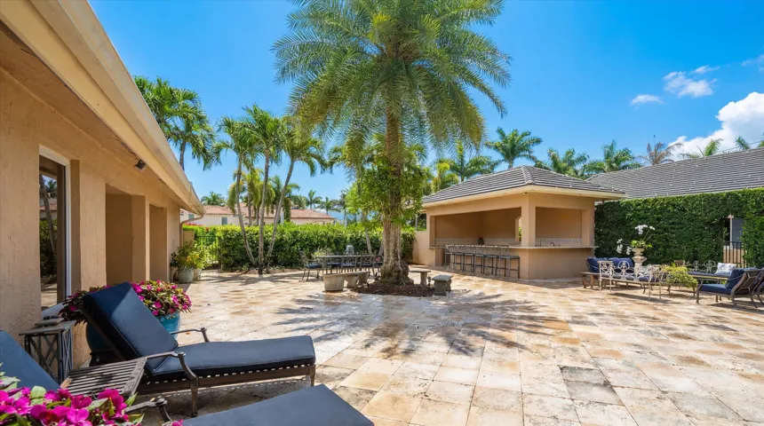 Backyard, courtyard area