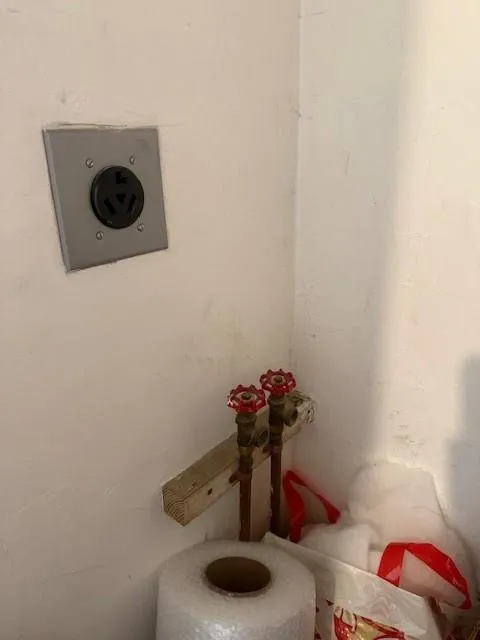 Washer/Dryer Hookup In Hall Closet