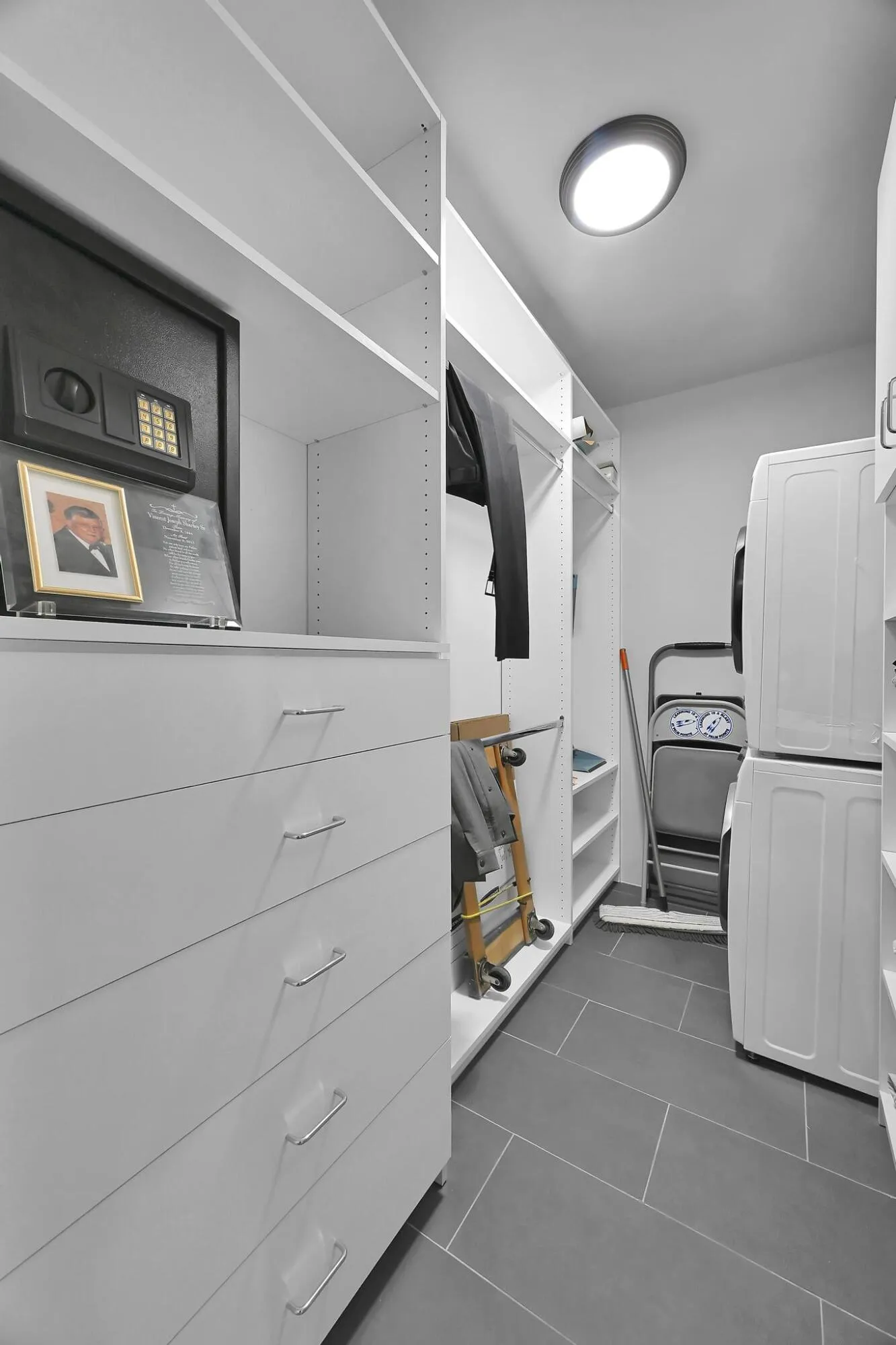 Washer and Dryer in Closet