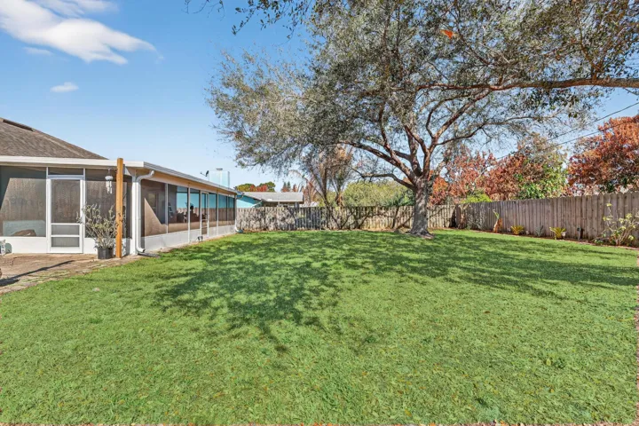 Backyard looking from side view