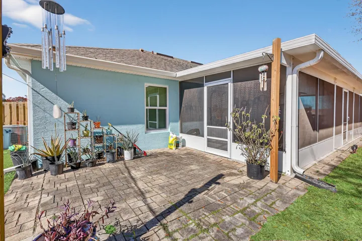 Back Yard facing Porch Entry