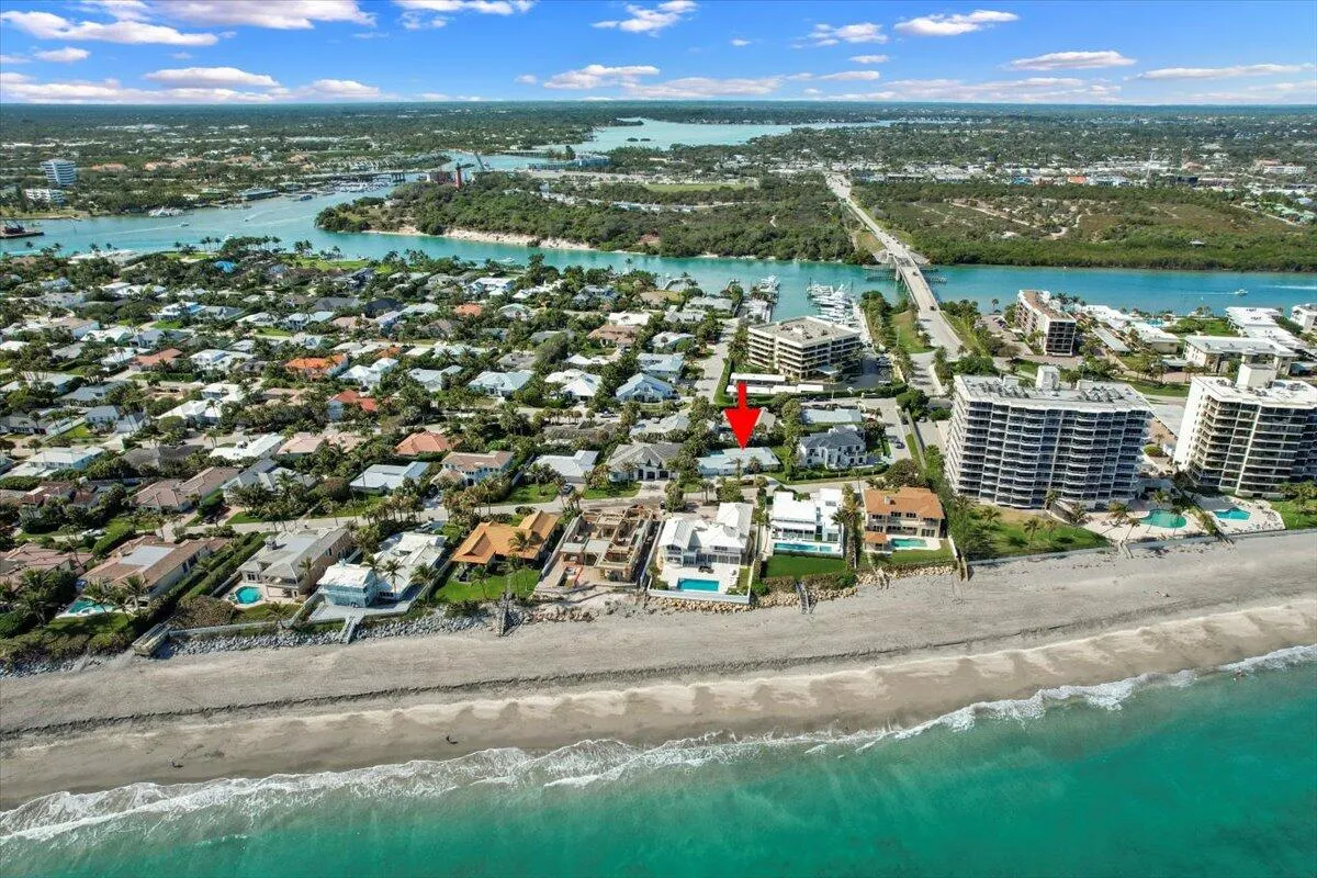 Aerial View Ocean to Intracoastal