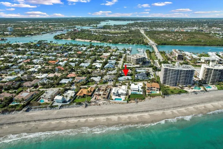 Aerial View Ocean to Intracoastal