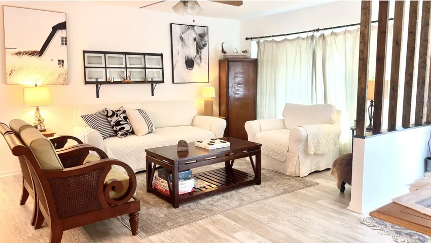 Dining Room & Living Room Open Floor Plan