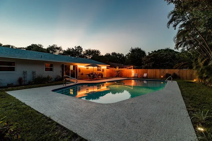 Backyard Night View
