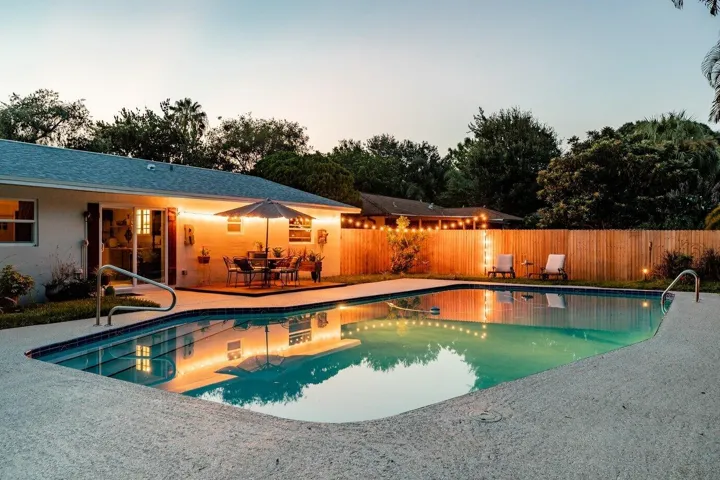 Backyard Night View