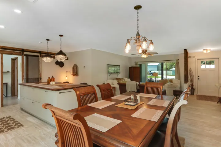 Dining Room & Living Room Open Floor Plan