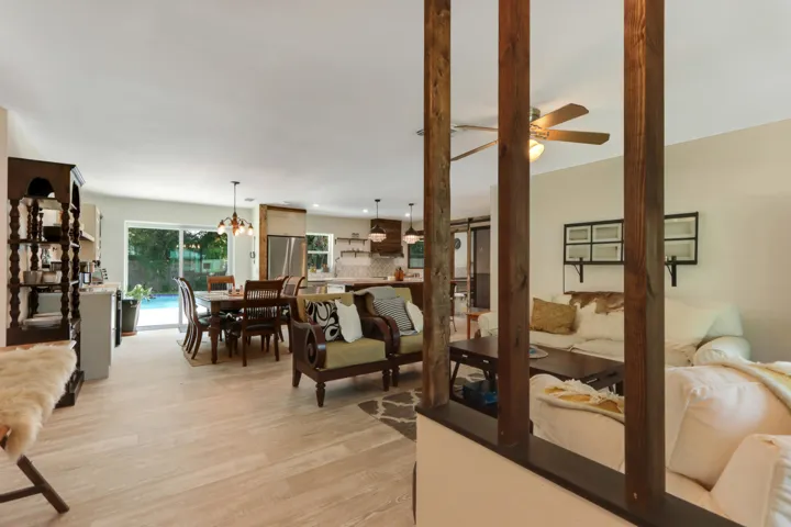 Entrance to Living Room Open Layout
