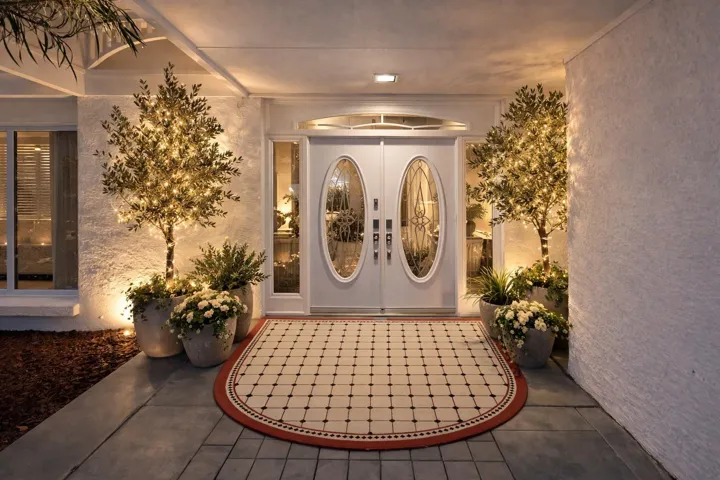 Entry Door Staged