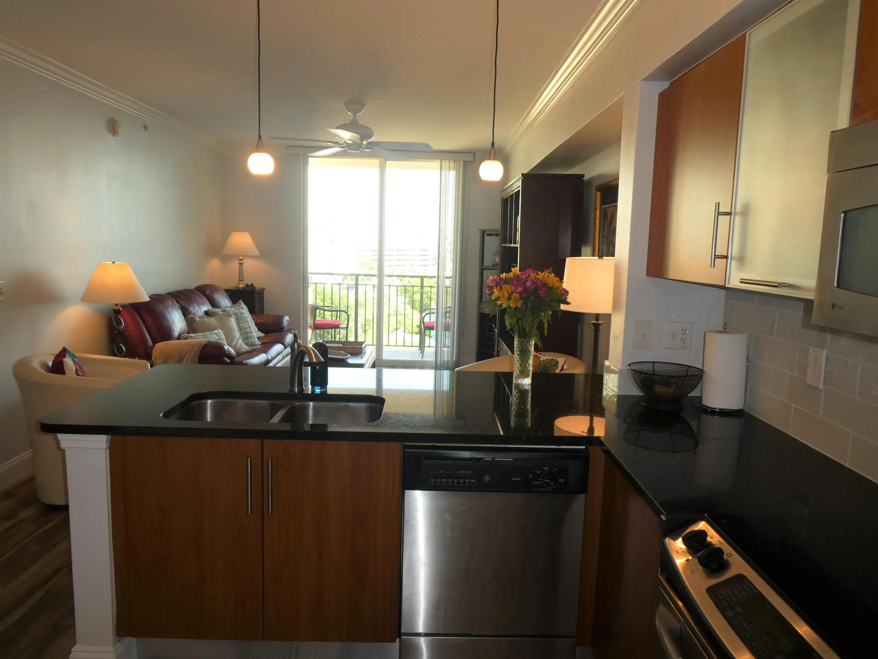 Kitchen to Living Area