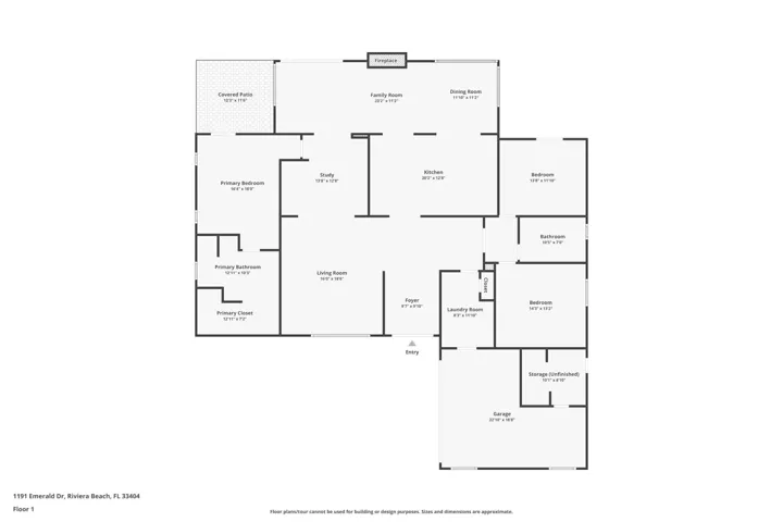 1191 Emerald Dr Floor Plan