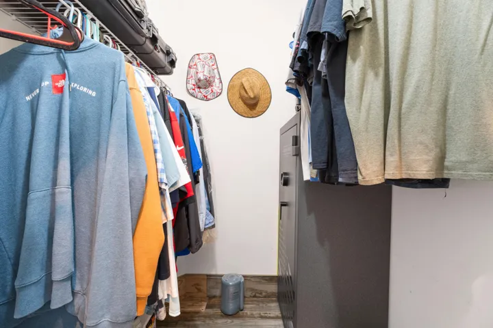 Two Walk-in Closets in Primary bedroom