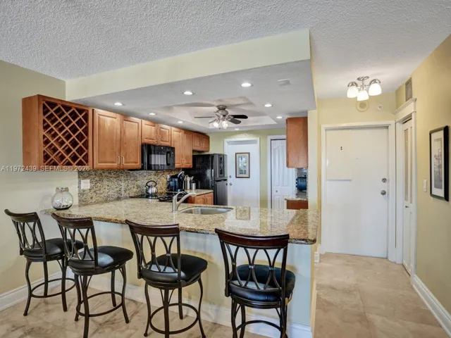 Large snack bar for entertaining