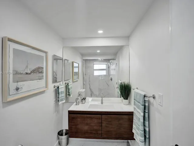 Guest bathroom recently renovated