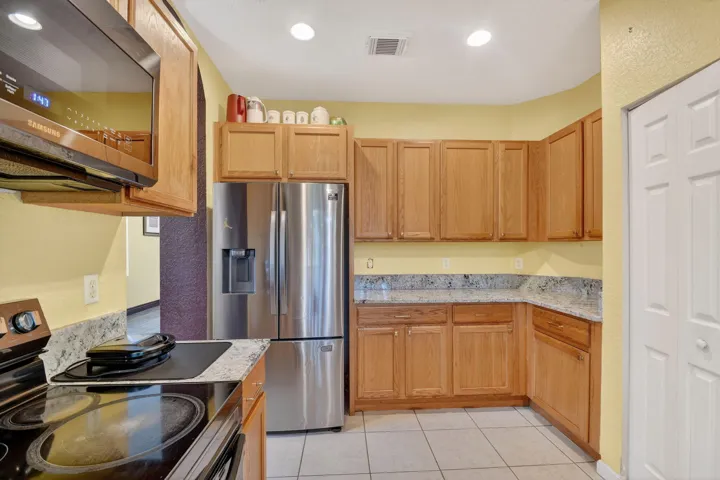 kitchen with refrigerator