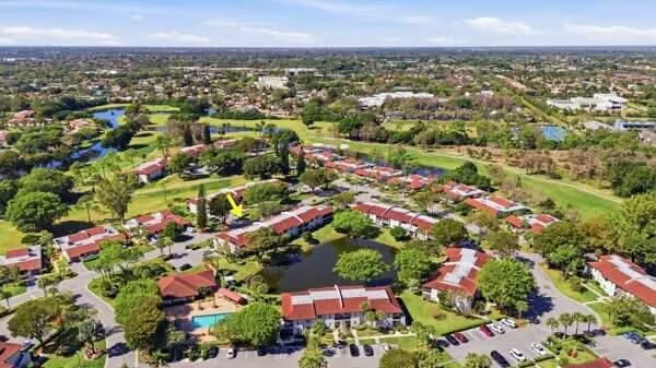 Aerial/lake/ pool view