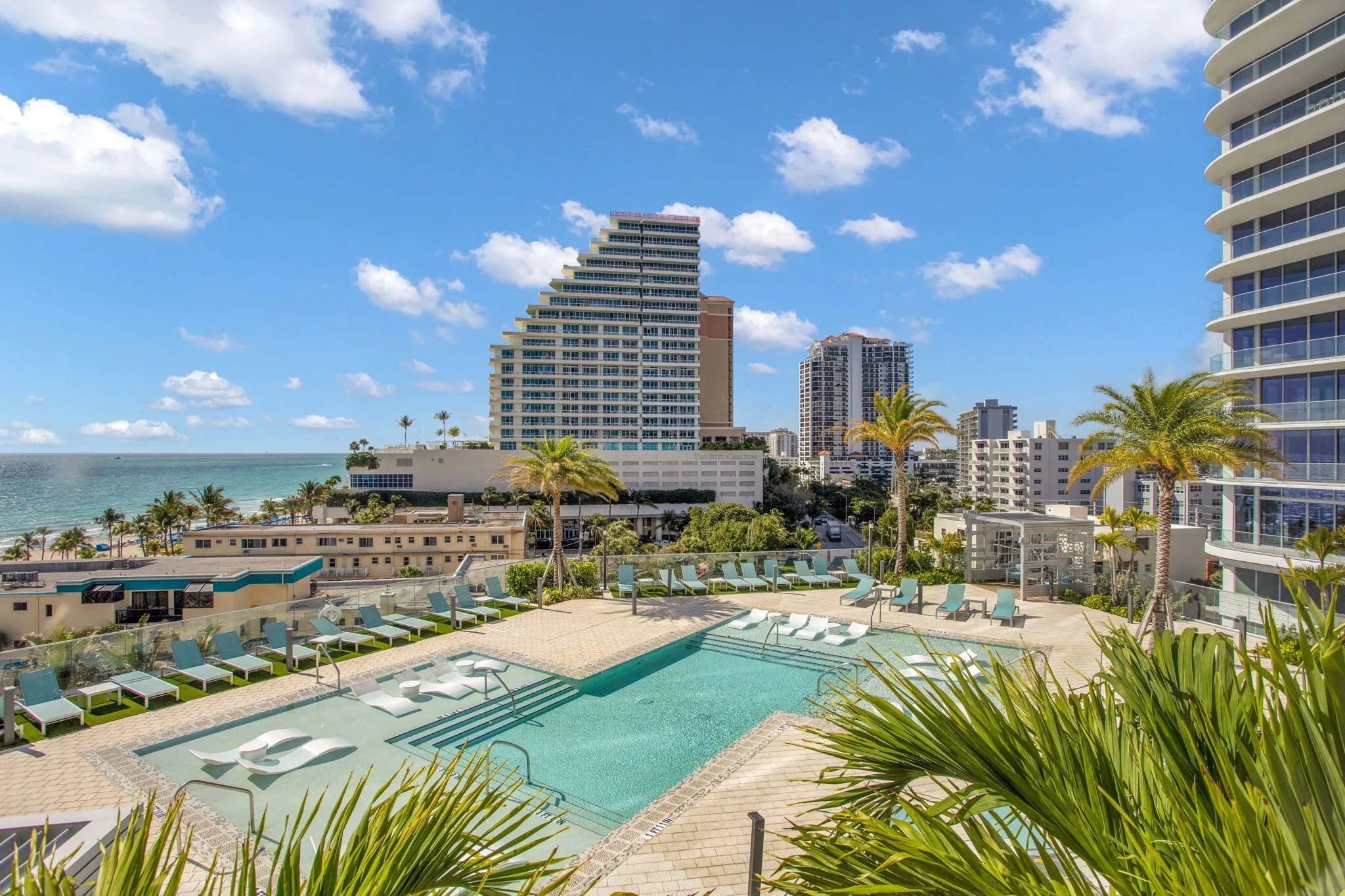 Pool View from Balcony