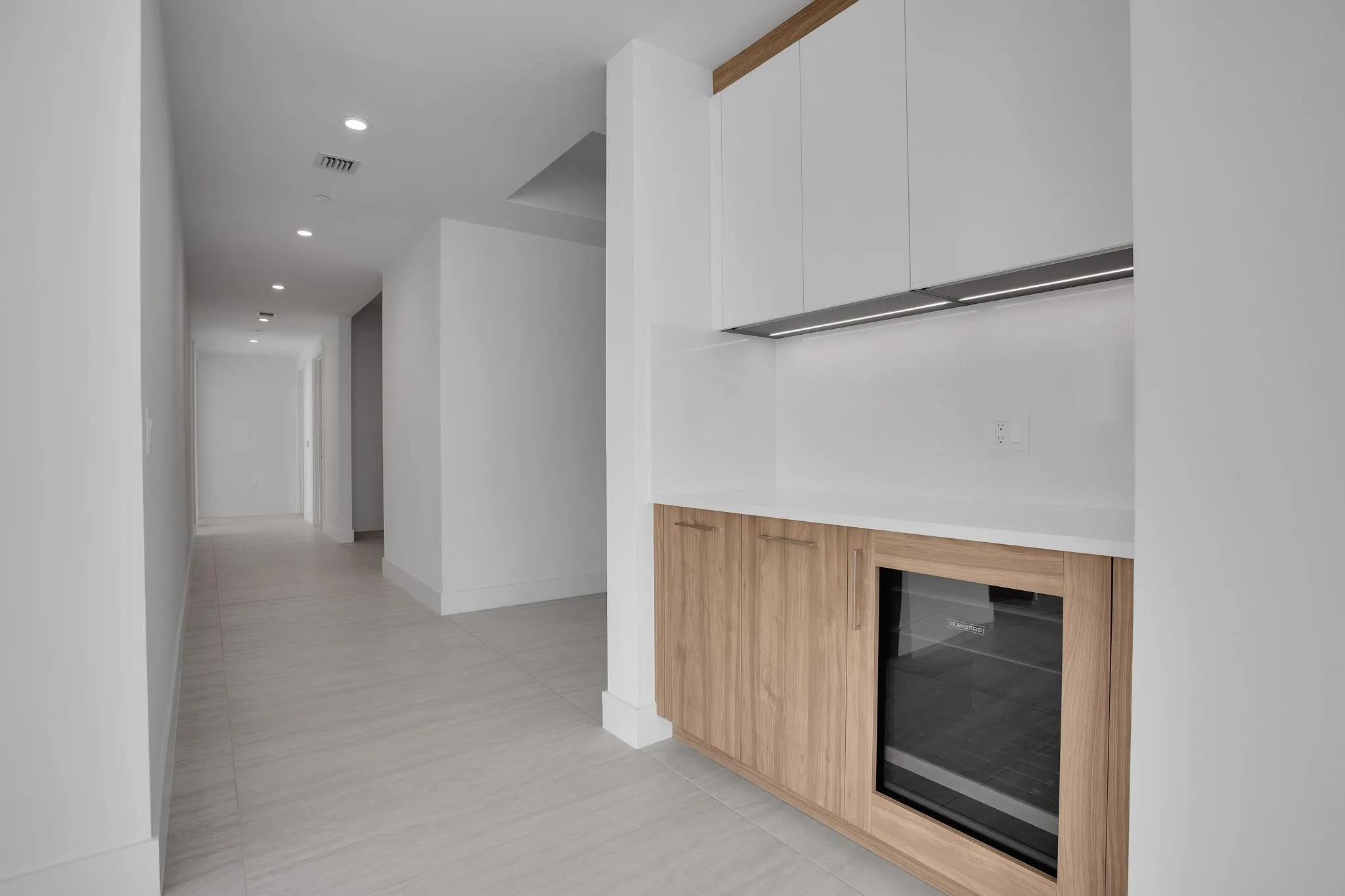 Dry Bar and Hallway