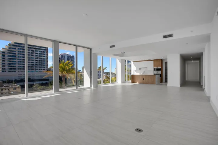 Kitchen, Living and Dining Area