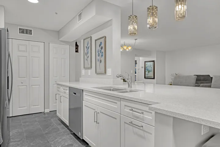 Updated surfaces and appliances make meal prep effortless while maintaining a timeless design.