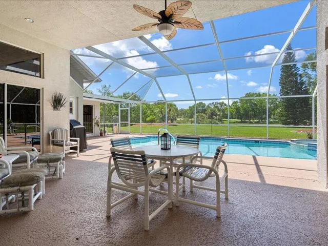 Covered screen patio/poolside