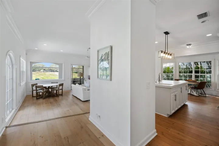 View towards Kitchen and Den Area
