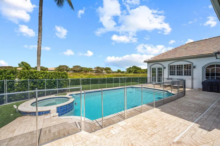 Pool facing NE