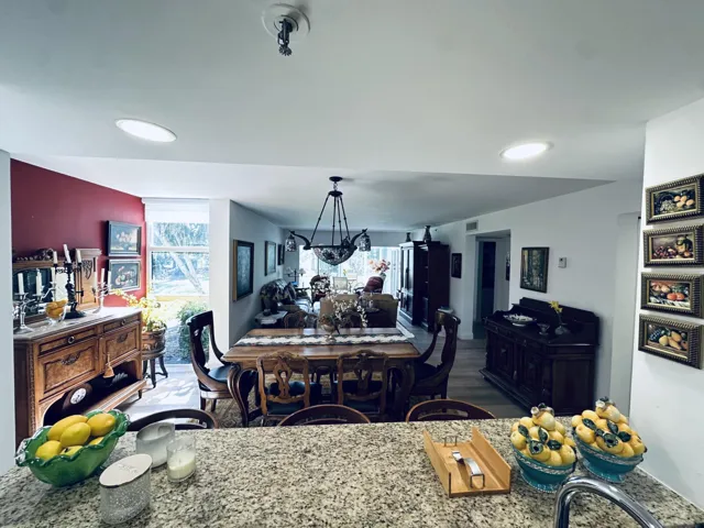 DINING ROOM WITH PASS THRU KITCHEN BAR