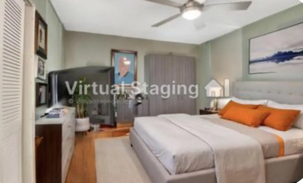 Staged Bedroom #2 decor options