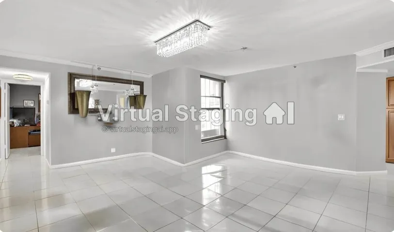 Living Rm into Dining Room w/o furniture