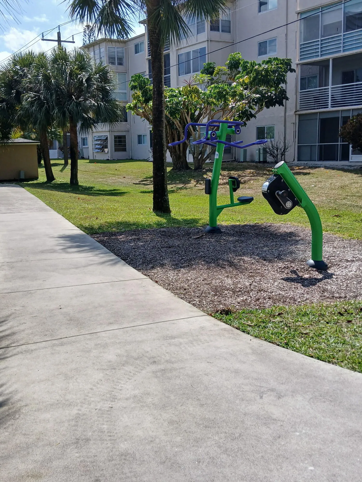 Fitness trail course at Frost Lake