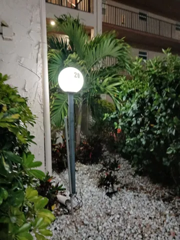 Outside lighting at night