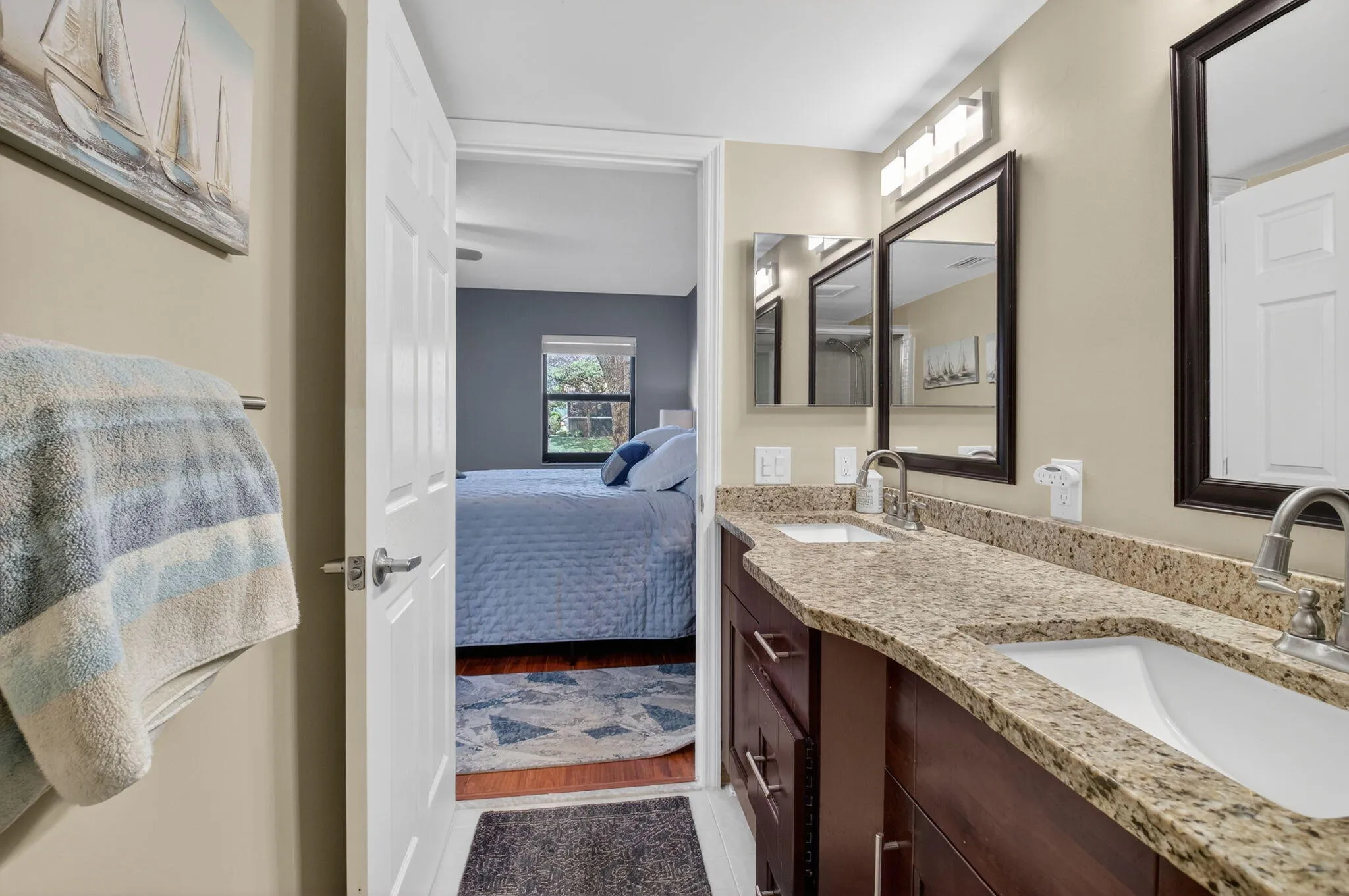 Ensuite Bath with Double Vanities