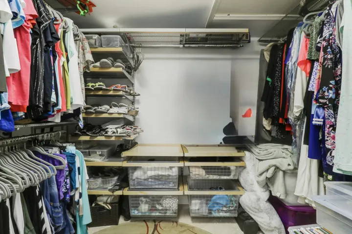 Large Walk-in Closet with Built-Ins