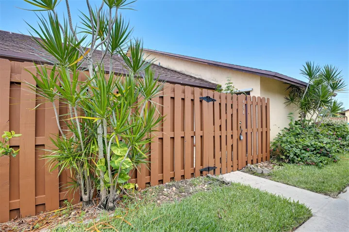 Gated Patio Entry