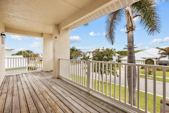 Balcony facing street