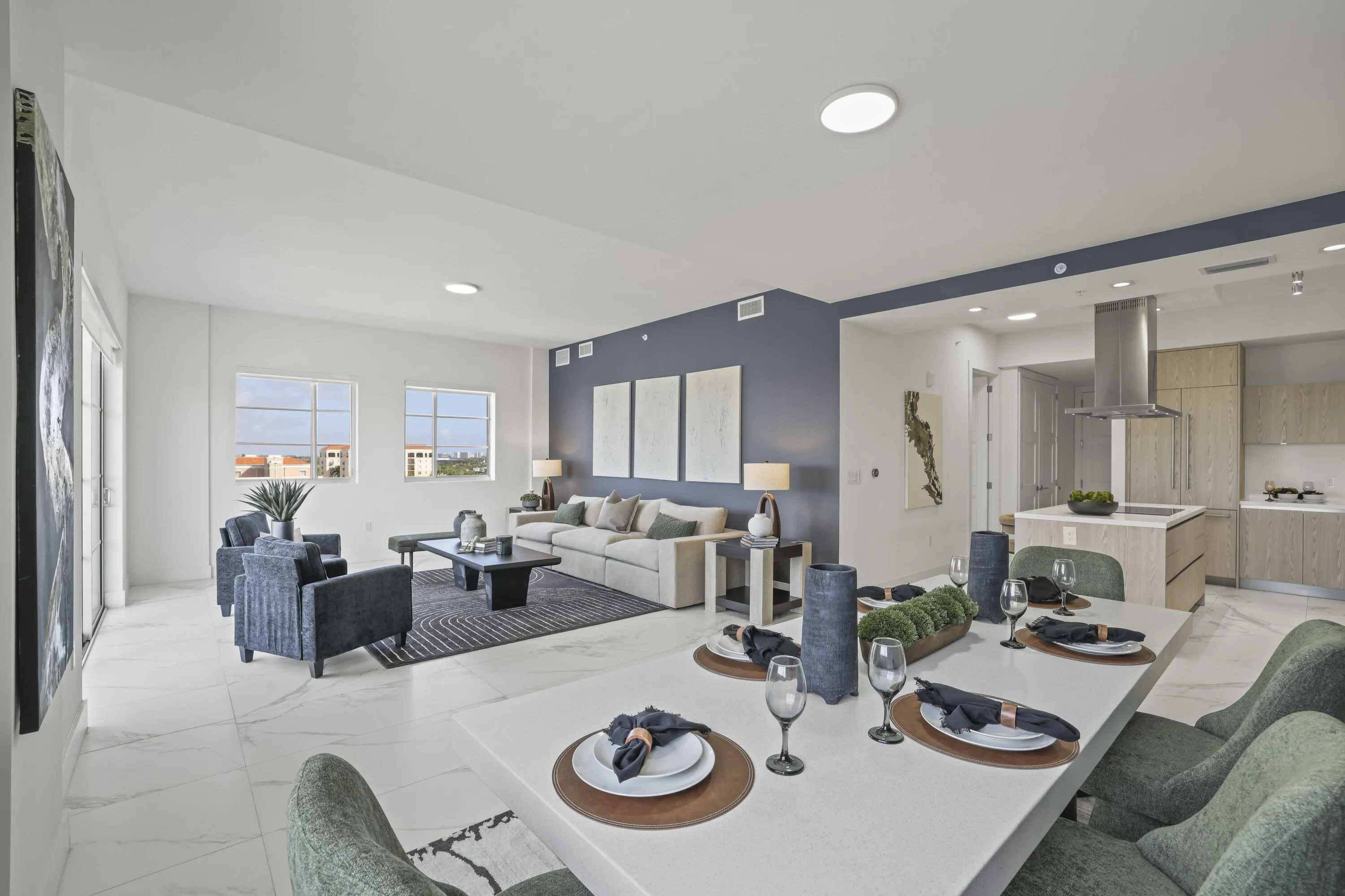 Dining room & Living room