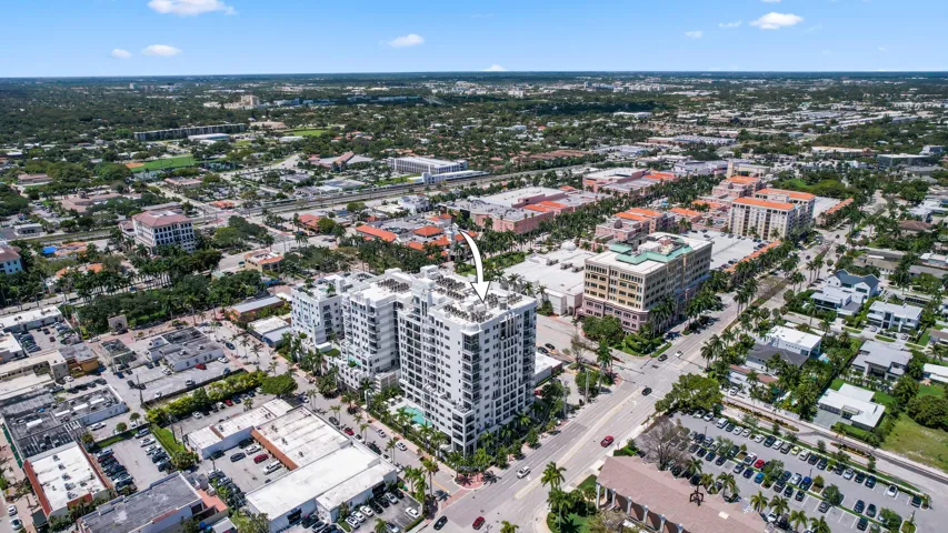 Building location with Mizner Park 100ft to the north