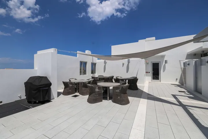 Rooftop BBQ patio