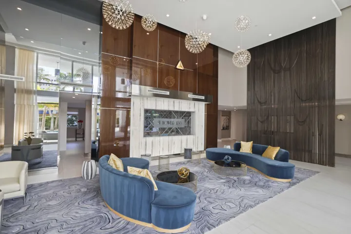 Lobby seating area