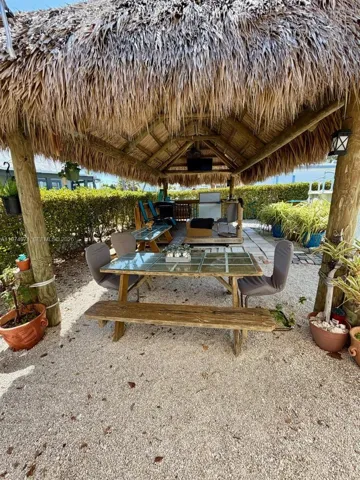 Tiki and BBQ area for entertainment
