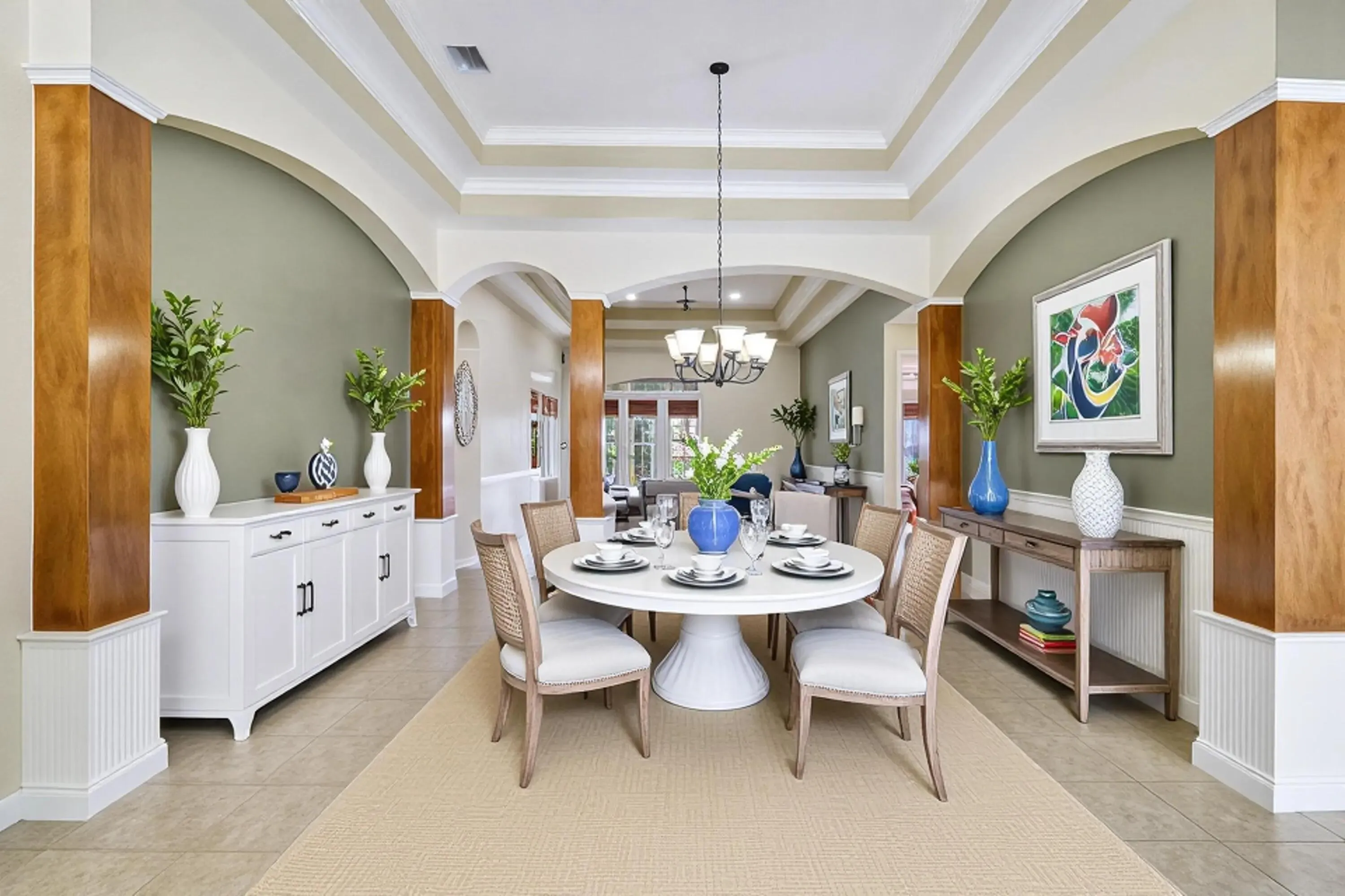 Dining staged