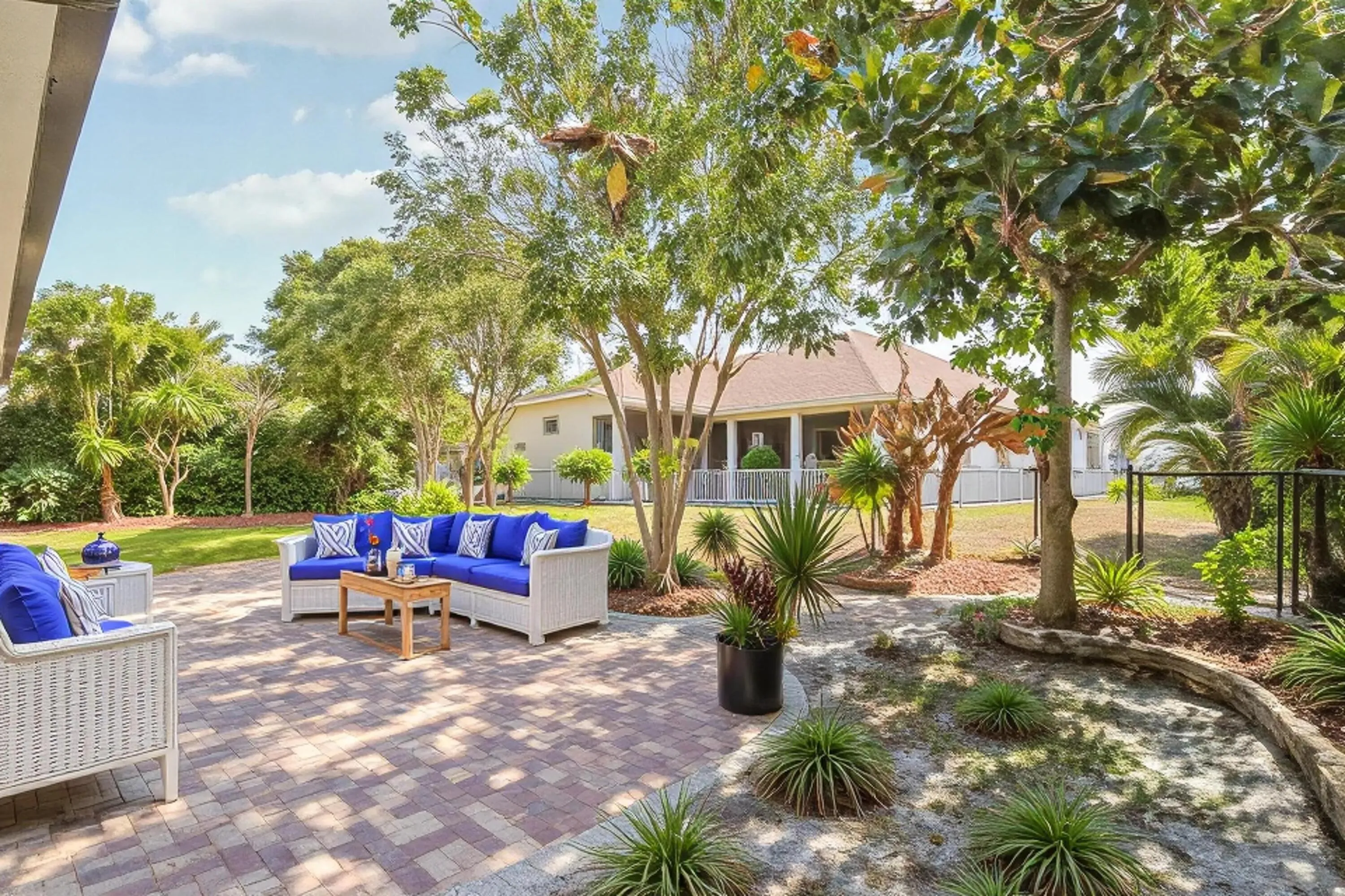 Rear patio