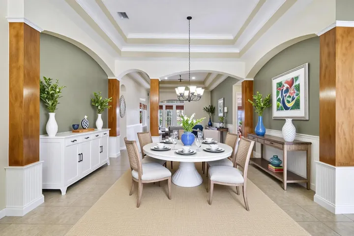Dining staged