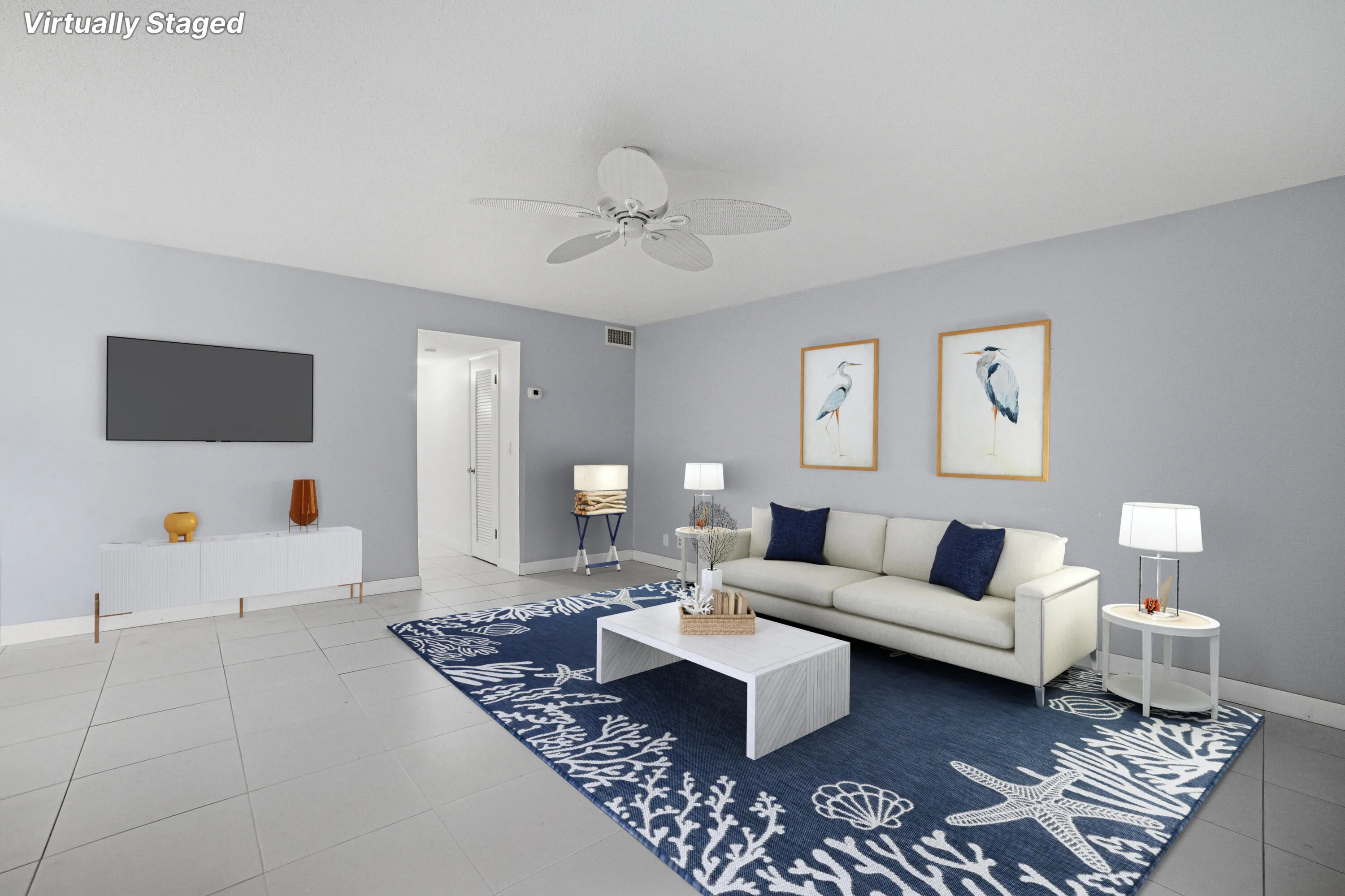 Virtually Staged Living Area